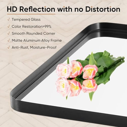 Sweetcrispy Bathroom Mirror, Vanity Mirror for Wall, 24x36 Inch