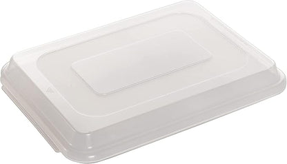 Nordic Ware Natural Aluminum Commercial Cake Pan with Lid, Rectangle Pan with Lid Silver, 9 x 13