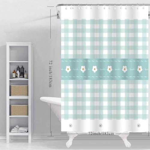 Shower Curtain Liner, 100% Waterproof Peva Shower Curtains with 3 Duty Heavy Bottom Magnets and 12 Rust Proof Grommets, 72x72 Weighted Shower Liner for Shower Stall, Bathtubs