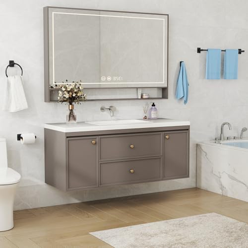 KLJKPA 20-Piece Bathroom Accessories Set, 24 inch Towel Bar