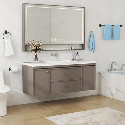KLJKPA 20-Piece Bathroom Accessories Set, 24 inch Towel Bar
