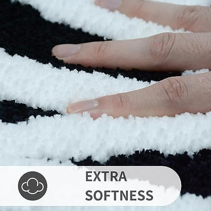 Get Naked Bath Mat, Non-Slip Bathroom Rug, Tufted Area Rugs, Slogan Bathroom Rug, Novelty Absorbent Bathtub Mat - Black, 20"x32"