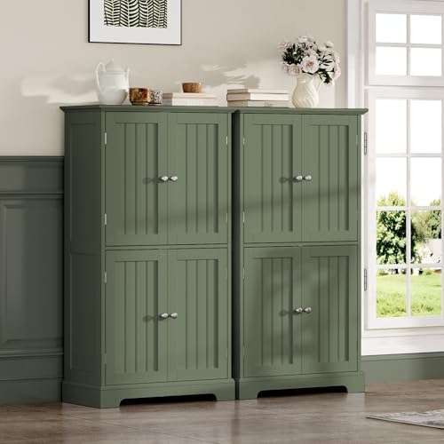 ChooChoo Bathroom Floor Cabinet with Adjustable Shelves