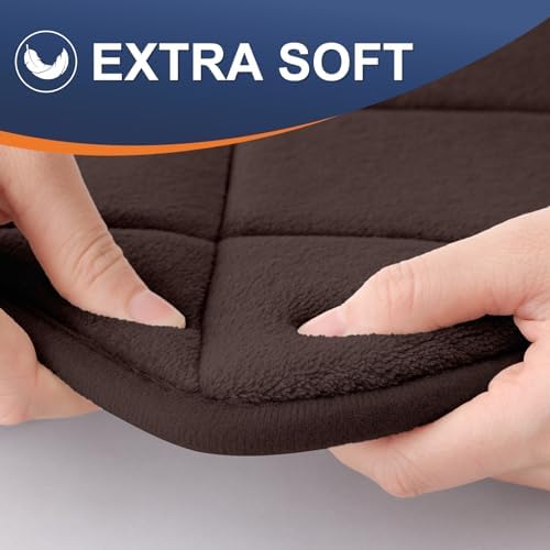 OLANLY Memory Foam Bath Mat 70x24, Ultra Soft and Absorbent Bathroom Rugs