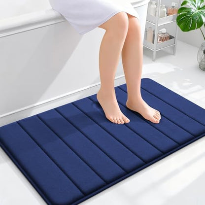 OLANLY Memory Foam Bath Mat 35x24, Super Soft and Absorbent Bathroom Rugs