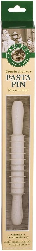 Fantes 14810 Pasta Pin, Beechwood, Made In Italy, 12", The Italian Market Original Since 1906