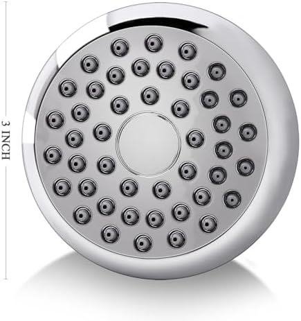 AISOSO Fixed Shower Head High Pressure 2PCS 3 Inch Showerhead Chrome