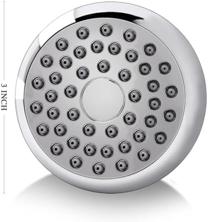 AISOSO Fixed Shower Head High Pressure 2PCS 3 Inch Showerhead Chrome