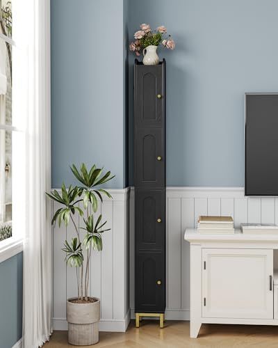 Hzuaneri 4-Tier Narrow Tall Storage Cabinet