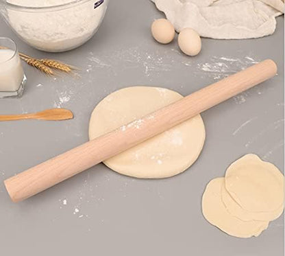 Long Rolling Pin，Rolling Pins for Baking，Dough Roller ，Making Dumpling, Tortilla ，Bread，Baklava, Pizza。23.23×1.38inch/59×3.5cm)