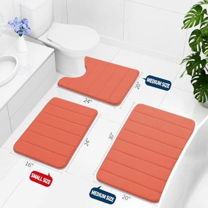 Buganda Memory Foam Bath Mat 35.4 x 24, Ultra Soft Absorbent Bathroom Rugs