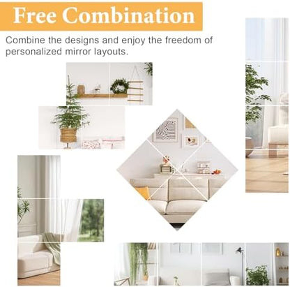 20x20 in Acrylic Mirror Sheet for Wall, 2.5mm Plastic Wall Mirror