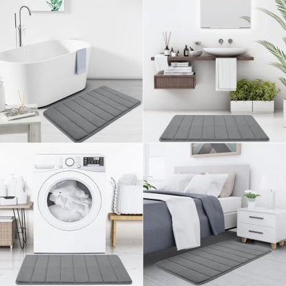 Buganda Memory Foam Bath Mat 31.5 x 20, Ultra Soft Absorbent Bathroom Rugs