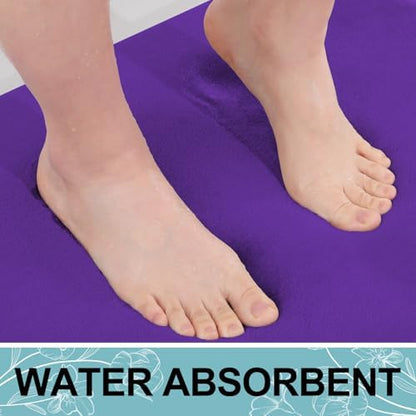 Smiry Memory Foam Bath Mat 24x16, Extra Soft and Absorbent Bathroom Rugs