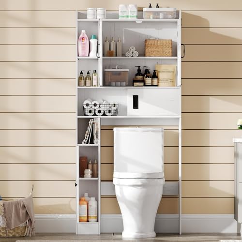 ChooChoo Over The Toilet Storage Cabinet with Adjustable Shelves