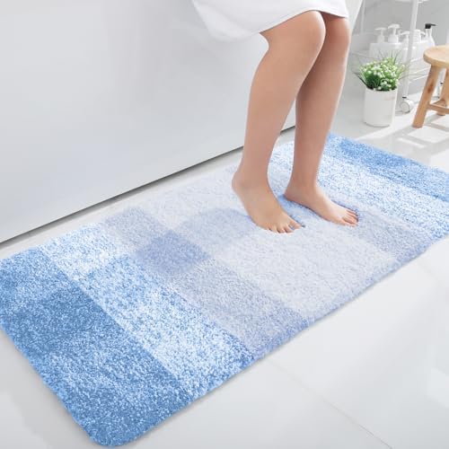 OLANLY Large Bathroom Rugs 50x30, Extra Soft Absorbent Microfiber Bath Rugs