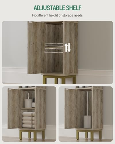 Hzuaneri Bathroom Storage Cabinet, Small Corner Floor Cabinet