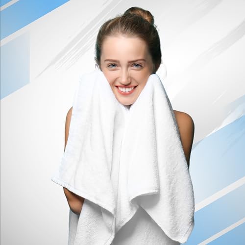 Infinitee Xclusives 100% Cotton Bath Towel Set – 8 Piece Bathroom Towel Set