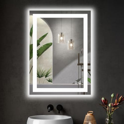 DUMOS 24.1"x32.1" LED Bathroom Mirror, Bathroom Vanity Mirror