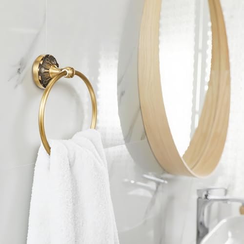 2 Pcs Antique Toilet Paper Holder Hand Towel Ring, Retro