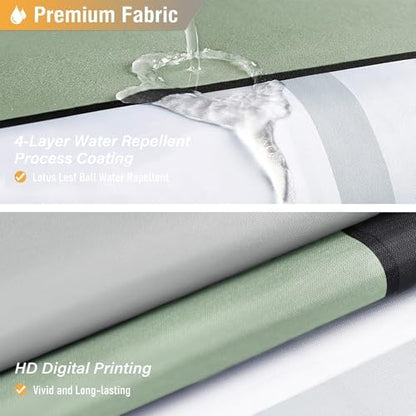 BTTN 72 x 84 Tall Geometric Waterproof Fabric Shower Curtain, Sage Green
