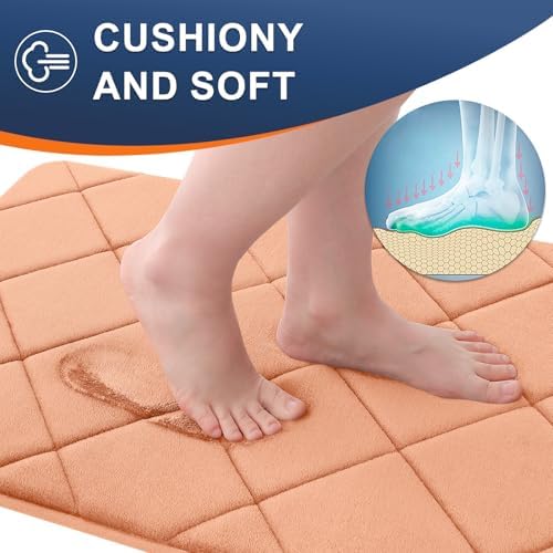 OLANLY Memory Foam Bath Mat 36x24, Ultra Soft and Absorbent Bathroom Rugs