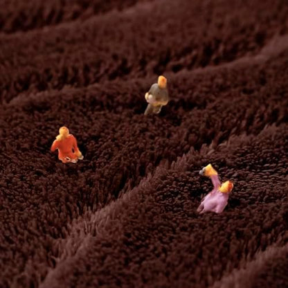 MINIDEAR Bathroom Rugs 47x17 Dark Brown - Thick Memory Foam Bath Mat, Ultra Soft & Plush Fluffy, Non-Slip, Quick Dry, Absorbent Washable Floor Microfiber Mat for Tub, Home Decor Accessories