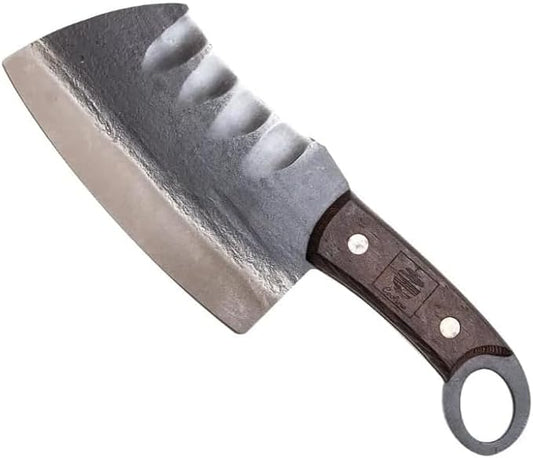 COOLINA Suratu Chopping Cleaver Chef's Knife, Multipurpose Handmade High-Carbon Stainless and Clad Steel, Kitchen, Home Cooking Knives