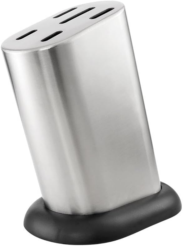 Cuisine::pro Artisan Stahl Knife Block Set, 6 Piece - German Stainless Steel Kitchen Knives, Full Tang Triple Riveted