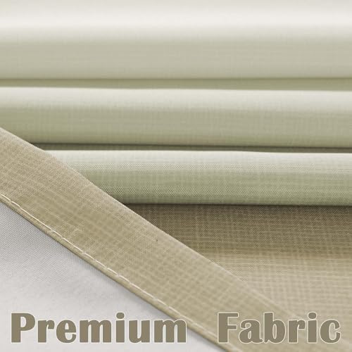 jinchan Extra Long Taupe Shower Curtain for Bathroom 70x84 inch 12 Hooks