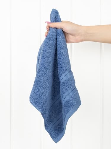 American Soft Linen 100% Cotton Luxury Turkish Towels, 4 PC Washcloth Set