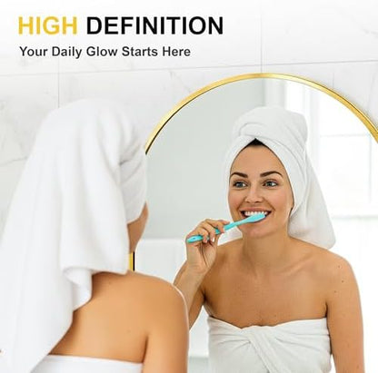 Oval Bathroom Mirror for Wall, 20"x30" Gold Bathroom Vanity Mirror