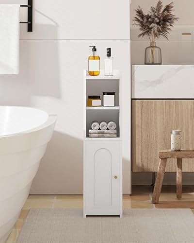 Hzuaneri Bathroom Storage Cabinet, Narrow Toilet Paper Cabinets with Doors