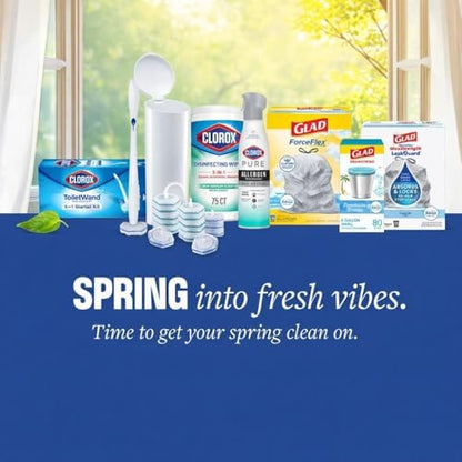Clorox ToiletWand Toilet Cleaning System, Wand, Caddy and 6 Refill Heads