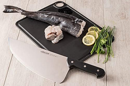 Arcos Fishmonger Knife 13 Inch Nitrum Stainless Steel. Ergonomic Polyoxymethylene POM Handle and 320 Blade.Flexible blade and a smooth edge. Series Universal. Color Black.