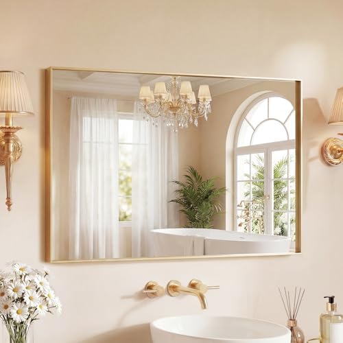 Sweetcrispy Bathroom Mirrors, Vanity Mirror, Wall Mount, 24x36 Inch