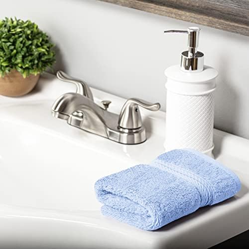 SUPERIOR Egyptian Cotton Ultra Plush & Absorbent, 10 Piece Set, Light Blue