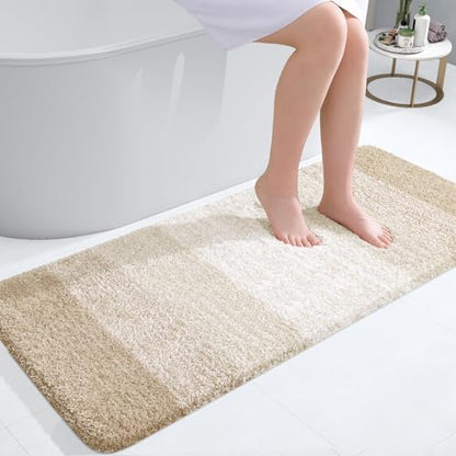 OLANLY Bathroom Runner Rug 44x20, Extra Soft Absorbent Microfiber Bath Rugs