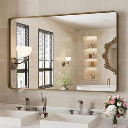 WEER Bronze Bathroom Vanity Mirror 48X30 Inch