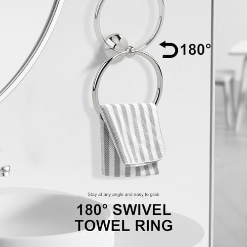 4 Piece Antique Bathroom Hardware Accessories Set Chrome,Towel bar Set 24 Inch Towel Bar Set,Towel Rack Set,Bathroom Towel Holder Set