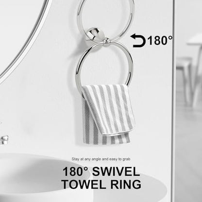 4 Piece Antique Bathroom Hardware Accessories Set Chrome,Towel bar Set 24 Inch Towel Bar Set,Towel Rack Set,Bathroom Towel Holder Set