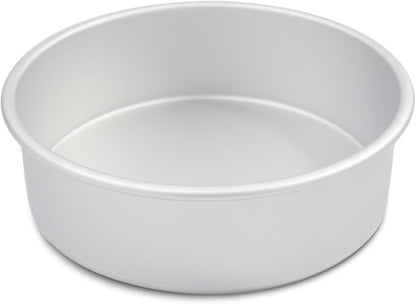 9 Inch Cake Pan, Aluminum Round Cake Baking Pans Tins For for birthday cake party cake, Non-Toxic, Only Handwasher.Silver(9×3 round Cake Pan)