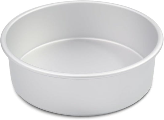 9 Inch Cake Pan, Aluminum Round Cake Baking Pans Tins For for birthday cake party cake, Non-Toxic, Only Handwasher.Silver(9×3 round Cake Pan)
