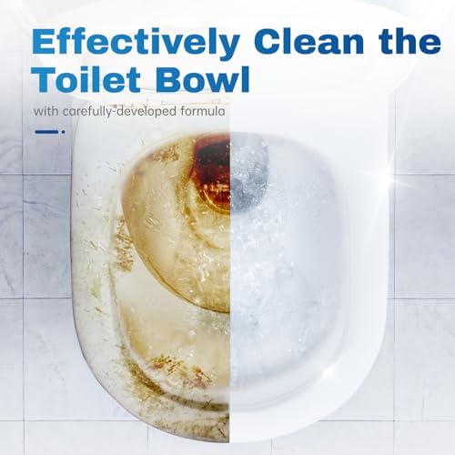 Vacplus Toilet Bowl Cleaner Tablets, 100 Pack, Auto Bleach, Long-Lasting