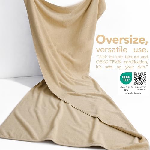 American Soft Linen 100% Cotton Luxury Turkish Towels, 40x80 XL Bath Sheet