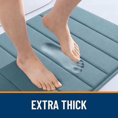 OLANLY Memory Foam Long Bathroom Rugs Runner 59x24, Super Soft Absorbent