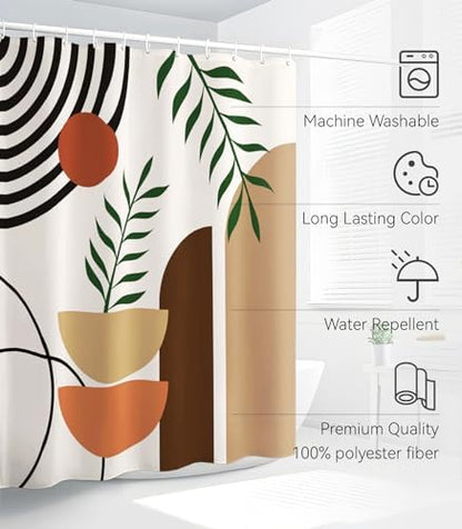 Bathroom Shower Curtain Cute Cortinas para Baño 72 x 72, Art