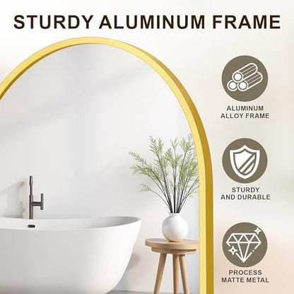 Oval Bathroom Mirror for Over Sink, 2 Pack 24"x36" Vanity Mirror, Gold
