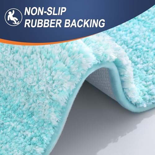 OLANLY Bathroom Runner Rug 70x24, Extra Soft Absorbent Microfiber Bath Rugs
