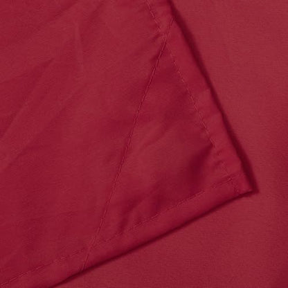 N&Y HOME Fabric Shower Curtain or Liner with Magnets, Red